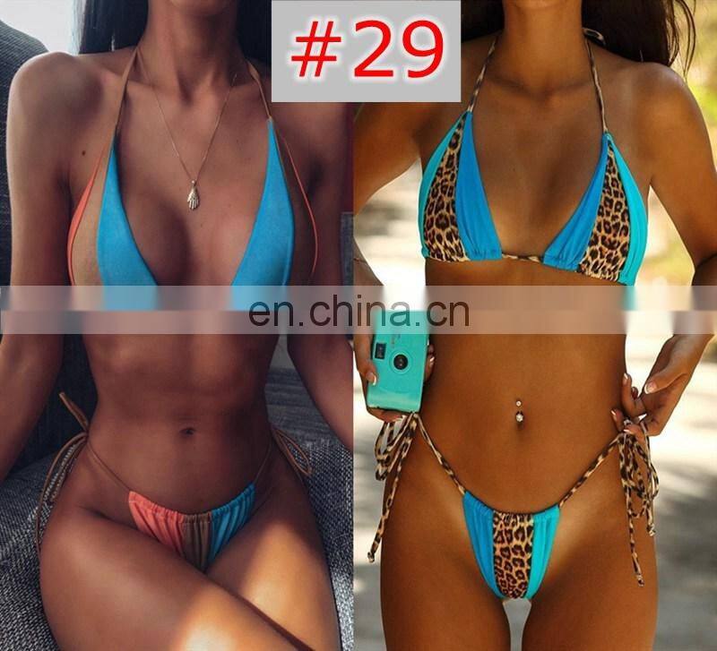One shoulder neon green bikini 2019 micro Bandeau swimwear women bathing suit biquini Summer beachwear Push up swimsuit