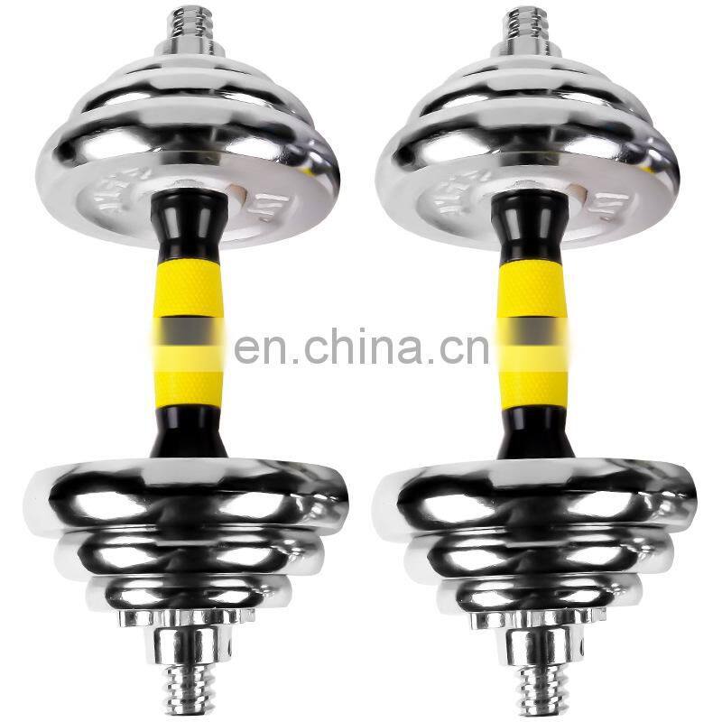 Commercial cast iron Paint Dumbbell High Quality 15KG Bell Set