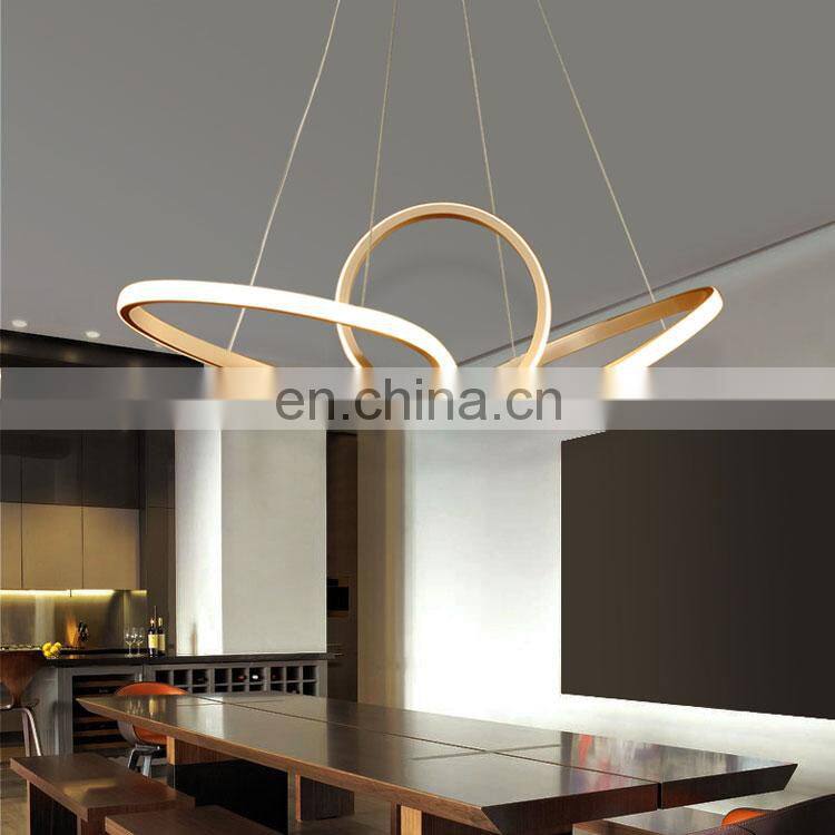Tpstarlite Factory Direct Unique Shape Gold Custom Living Room Modern Pendant Lighting Chandelier