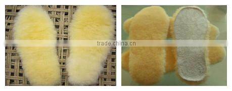sheepskin and wool felt shoe insole/ soft leather insoles forwinter boots