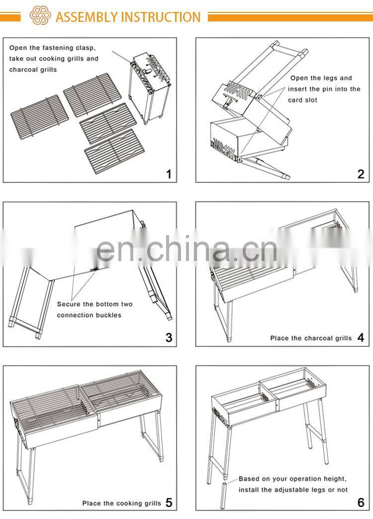Barbecue Grill Machine Outdoor Barrel Stainless BBQ Charcoal Grill Yakiniku Machine