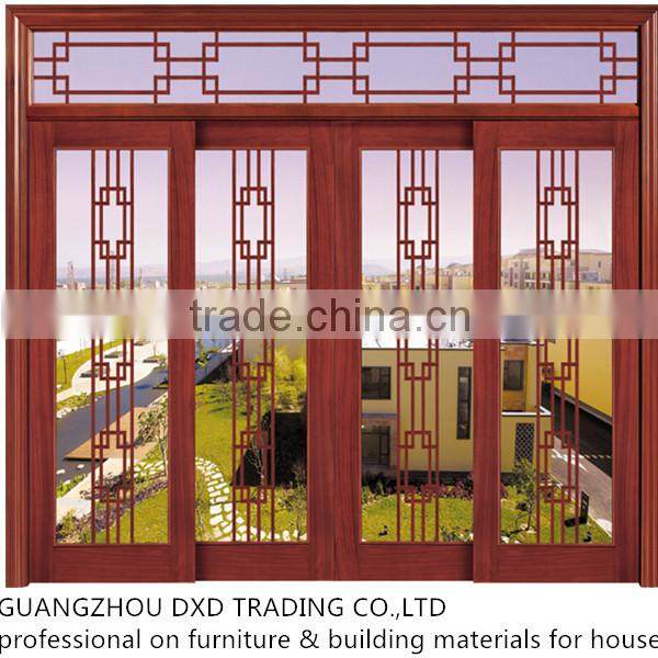 2014 modern design wooden glass interior door