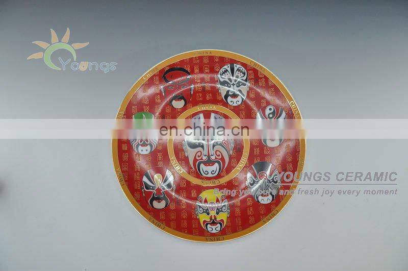 China Classical Mask Porcelain Decor Plates