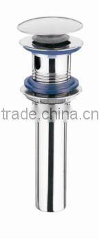 WESDA Washroom Basin pop up Style stainless steel Sink Drainer with Overflow Hole