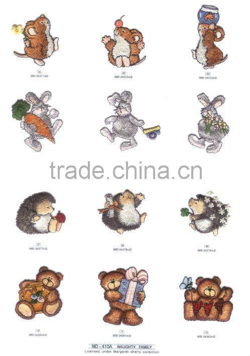 the fantasy flower shape Embroidery patch