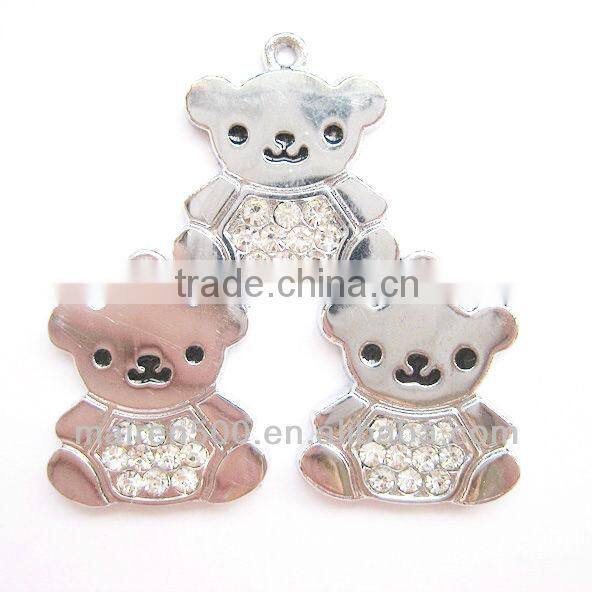 DIY rhinestone fashion Bear pendant (SH-100)