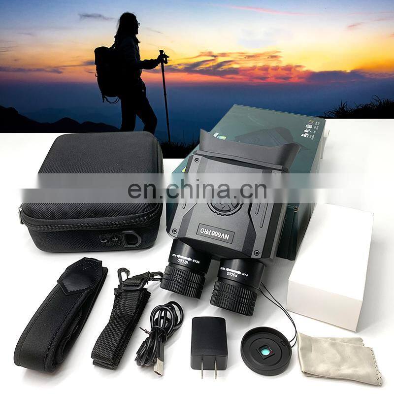 New design NV600 Pro 3.5-inch large screen infrared HD digital 500M hunting night vision binoculars