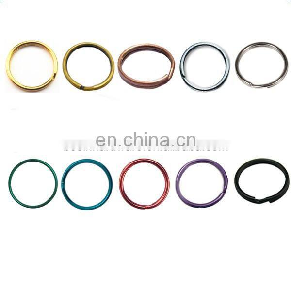 Fashion High Quality Metal Split Ring With Chain And Screw
