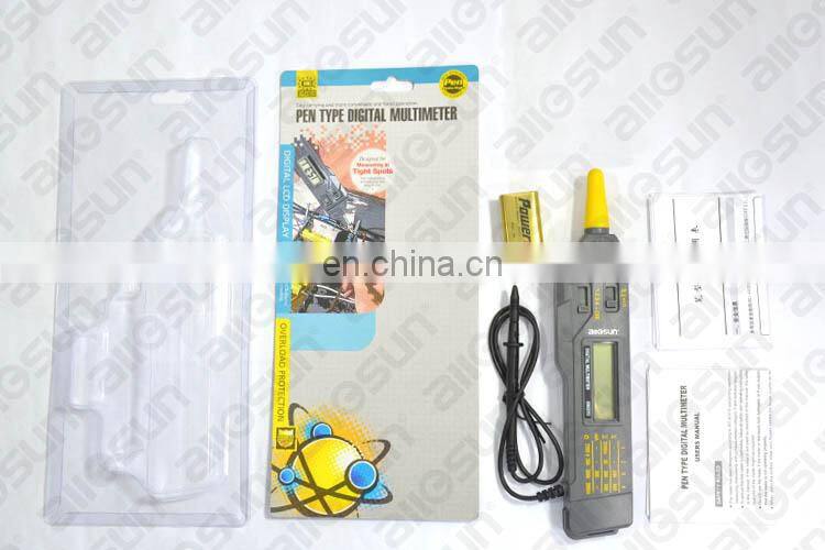 Allosun EM3212 Portable Digital Multimeter Pen Type Volt Ohm Ammeter Auto Range Multi-function Electric Test Meter