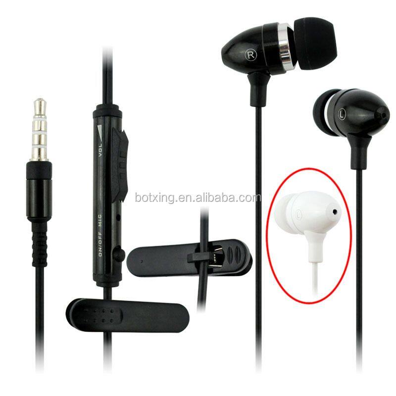 White hot sale metal headphone disposable earphones for apple ear buds