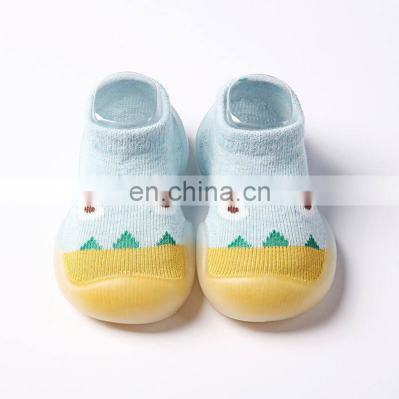 2022 Summer Baby Rubber Soles socks Girls Boys Shoes Newborn Landing Socks Non-slip Soft Socks Cartoon Children Gifts