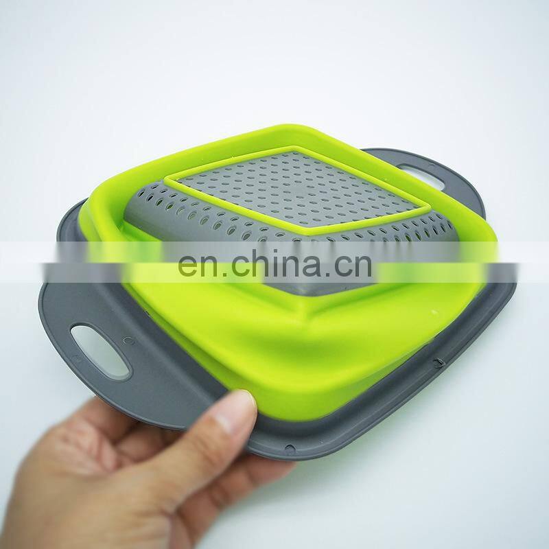 Foldable Fruit Vegetable Washing Basket Strainer