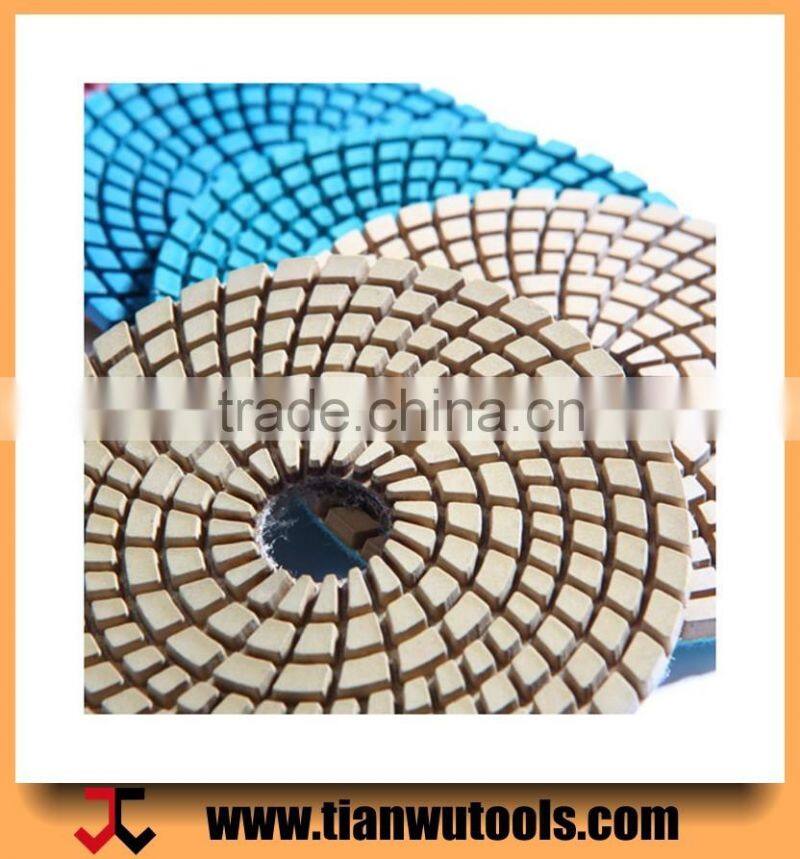 Dry polishing pad Wet polishing pad Resin polishing pad