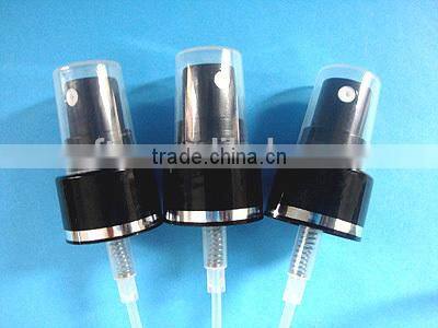 plastic UV silvery color lotion pump 28/410,24/410