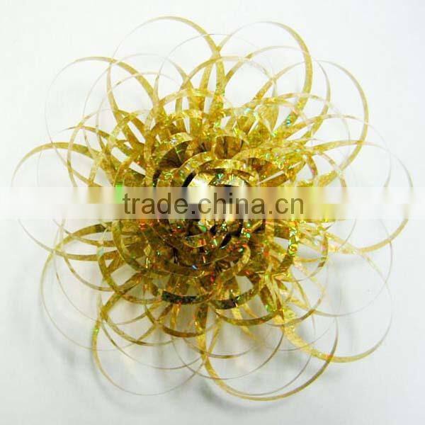 4 inch&5 Inch Metallic PET Fancy Gift Packing Ribbon Bows for Gift Box Packing/Wedding Car Decoration