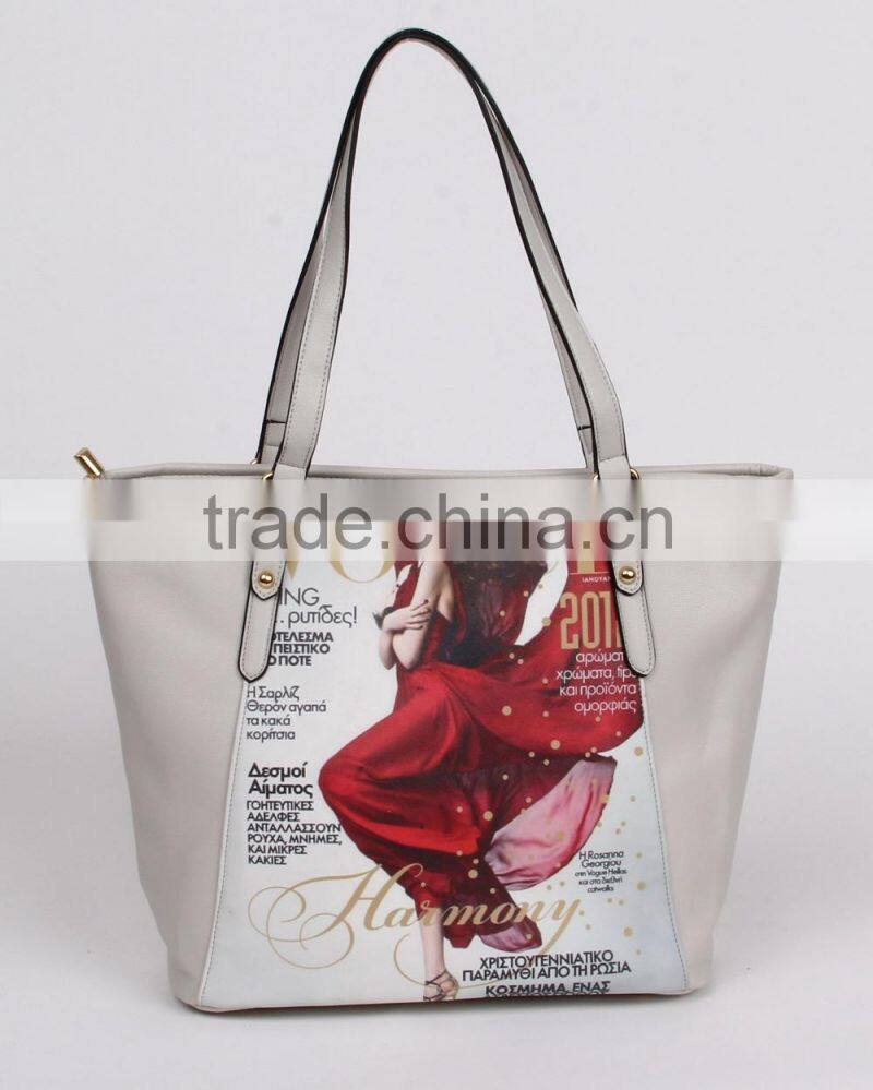 2015 Fashion Wholesale Lady Handbag Pu Elegance Designer Women Handbag