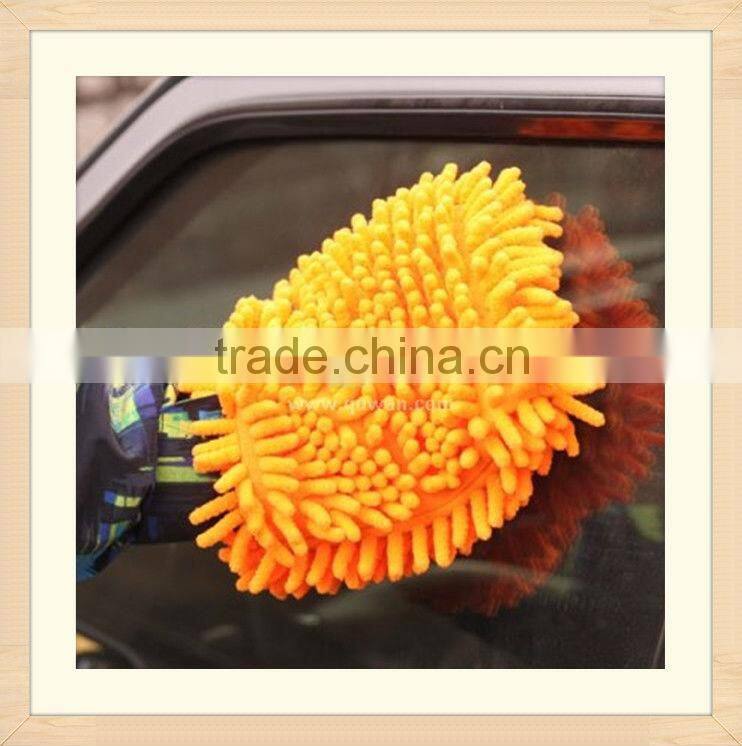 Factory Direct most worth buying microfiber small chenille car cleaning gloves & blocks