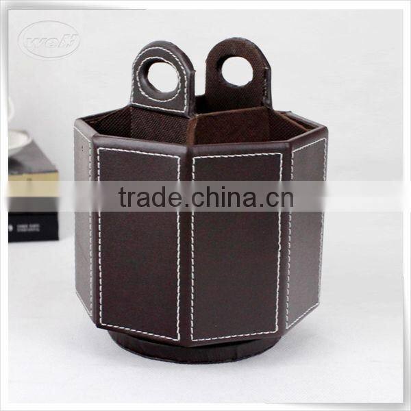 Christmas season hot promotion leather open box remote control with turnable manufacture