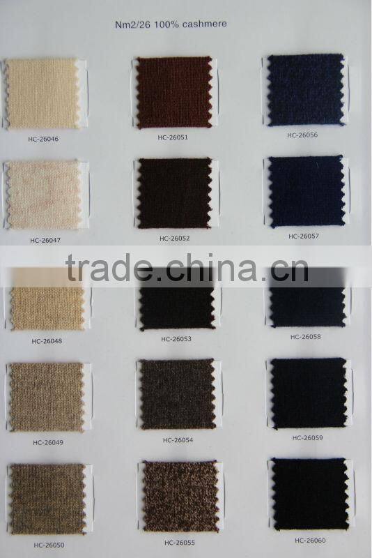 100% cashmere worsted yarn 2/48nm dyed yarn