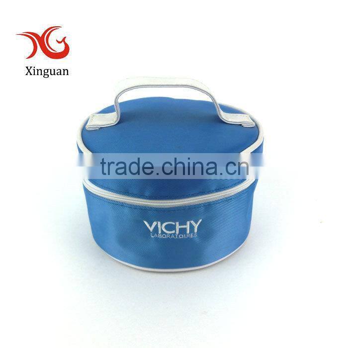 round cosmetic bag
