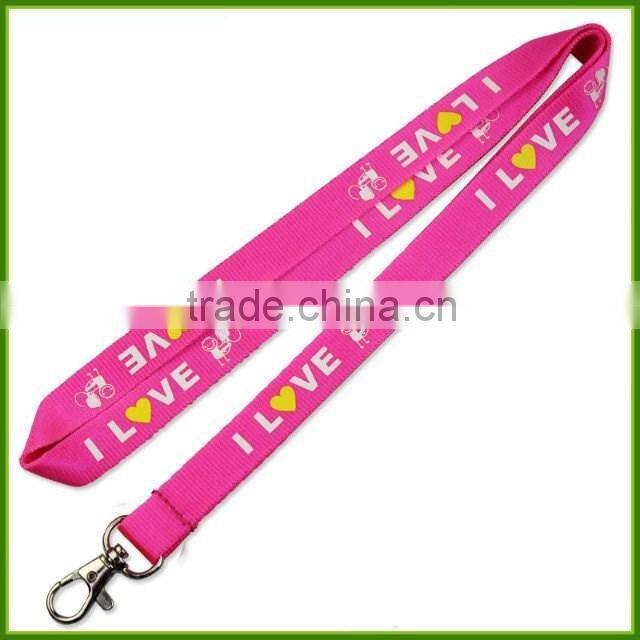 Custom screen printing exhibition LOGO Nylon lanyards work permit card lanyard mobile phone rope Lanyard