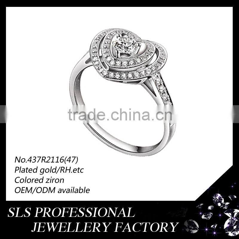 wholesale unique ring jewelry ture love 925 silver diamond ring for wedding, party, gift, anniversary occation