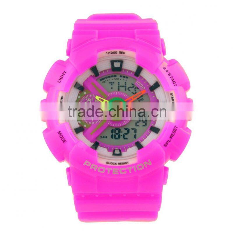 LP1369 China digital movement plasyic band 3atm water resistant alarm watch