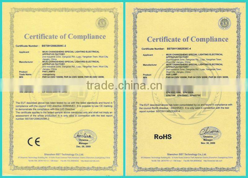 Single-ended inside par lamp manufacturers