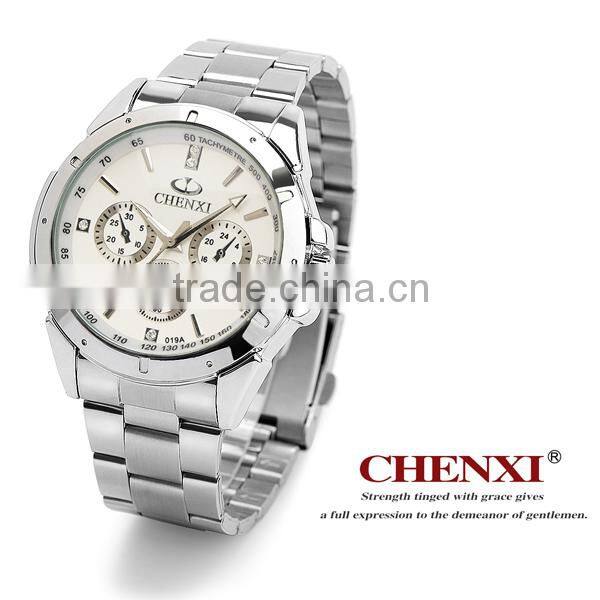 Wholesale stainless steel quartz wrist cheap watch for men can customzied your logo on watch 019AMS