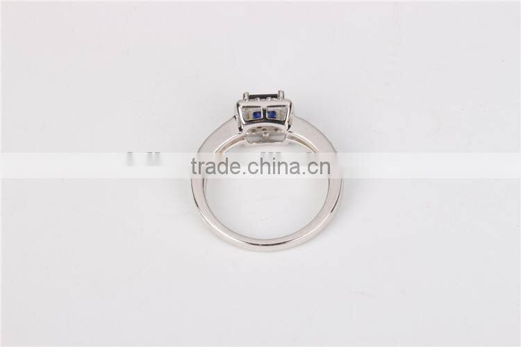 Fashion women's engagement ring 18k white gold jewelry diamond wedding ring