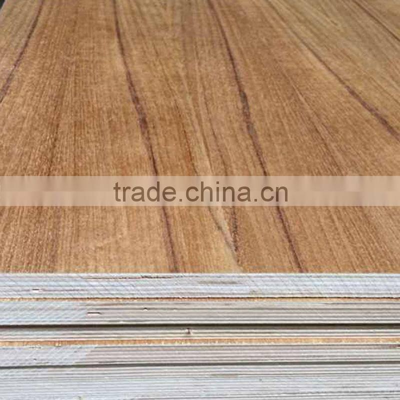 3X7X3.6mm good price natural Burma teak plywood fancy veneer plywood Q/C /Door skin plywood