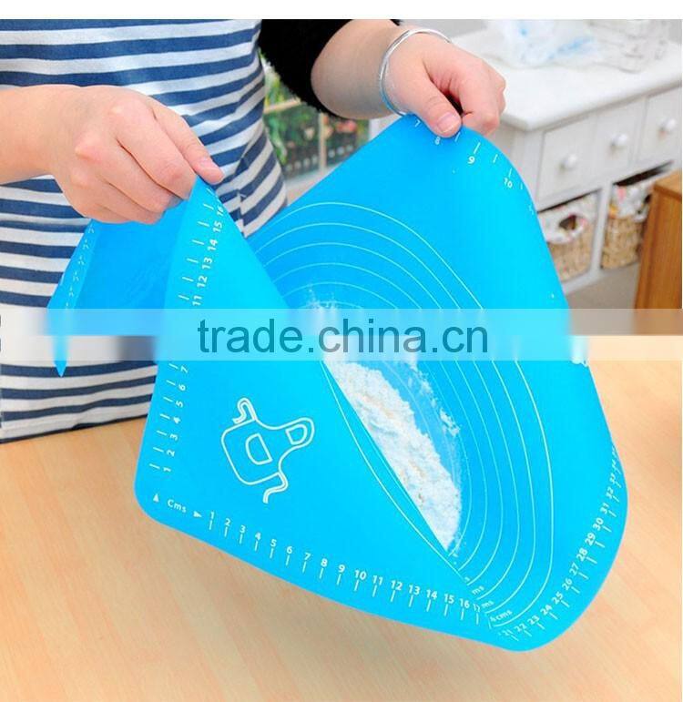 Silicone Pastry Mat with Measurements,Pastry Rolling Mat,Reusable Non-stick Silicone Baking Mat