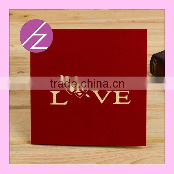 Stereo Heart Shape 3D Wedding Invitation Party Card 3D-2