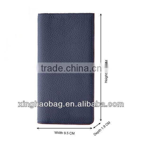 OEM your genuine cowhide leather travel wallet
