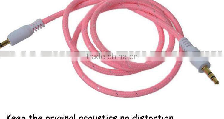 wholesale male to male stereo audio cable, rca av audio cable extension with gold plated magnetic cable for smart phone