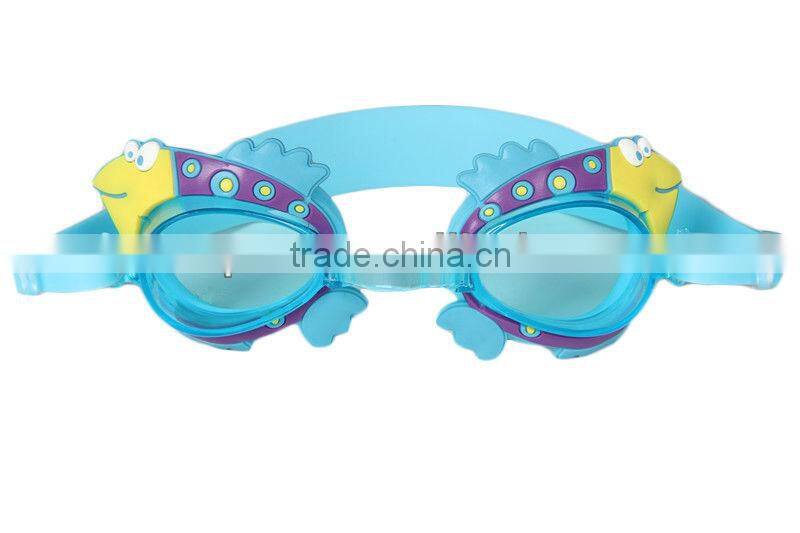 Cartoon silicone swim goggles for children