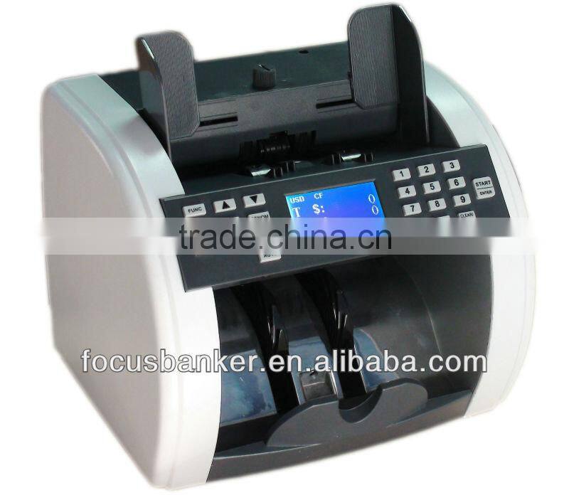 (hot ! ) mix value counting machine/currency counter/money detector with UV MG IR fake note detection for Guinean Franc(GNF)