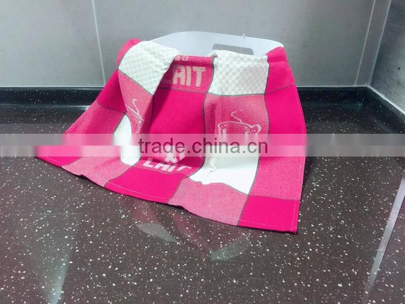 Super hot selling check pattern kitchen tea towel with great price