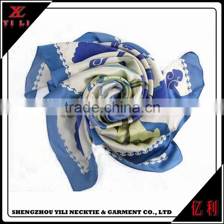 Fashion colorful wholesale woman silk scarves for dyeing
