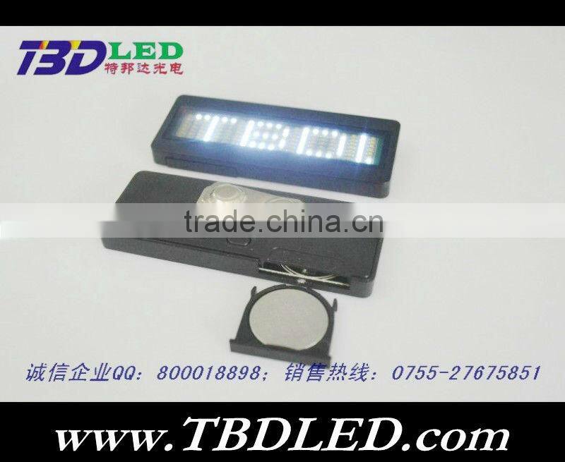 B721 red led name badge card,led name tags,12V led name card
