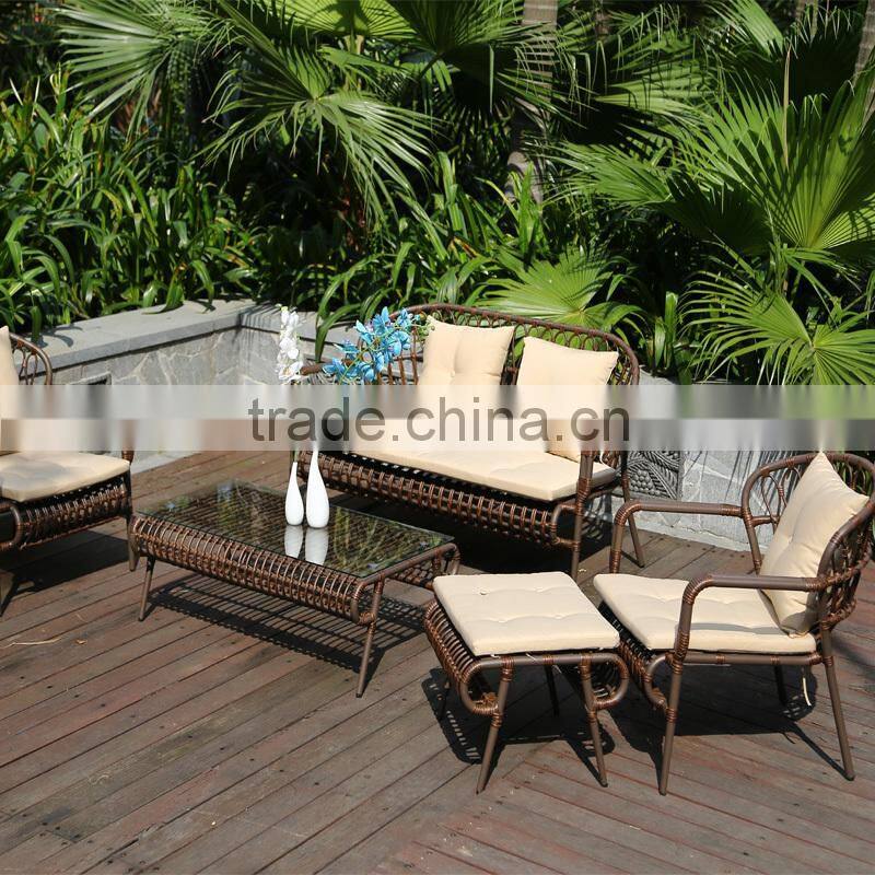 New Design Modern High Quality All Weather Outdoor Synthetic Poly Rattan Furniture