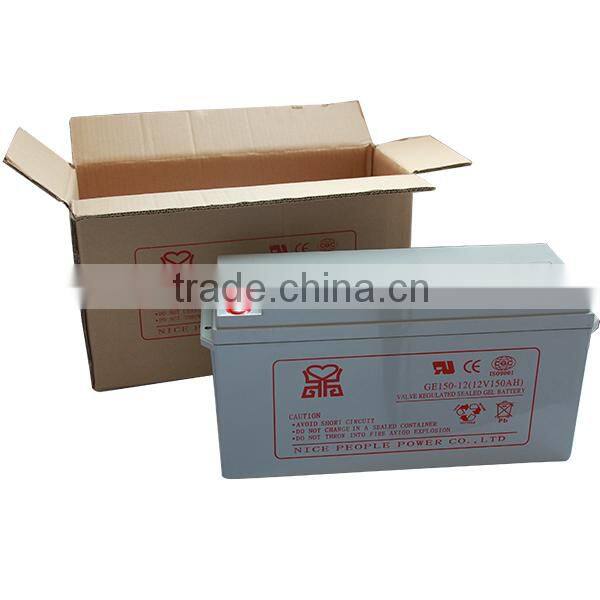 Relaible Quality Wind Generator Battery Deep Cycle Gel Battery Gel Cell Battery 12V150Ah In Grey Case