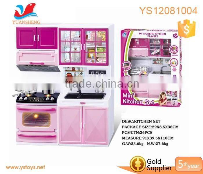 Modern Kitchen Full Deluxe Kit Kitchen Playset Girls