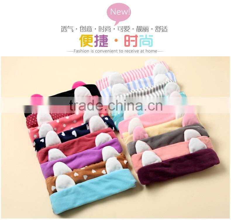 Soft hairband polyester material cute animal headband for girls gift