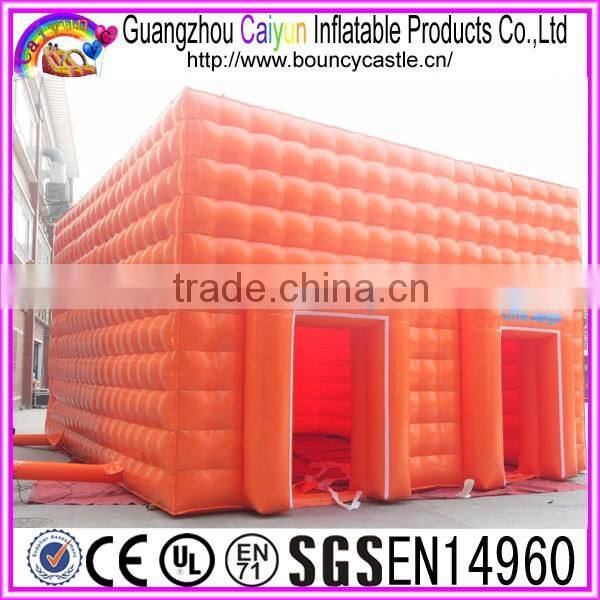 Outdoor used inflatable lawn tent/inflatable event cube tent camping rental