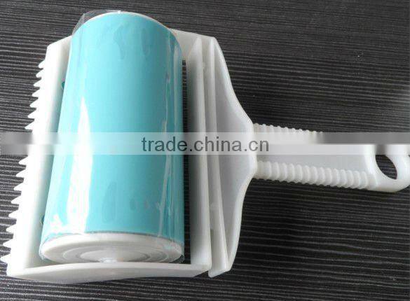 sticky lint roller with brush