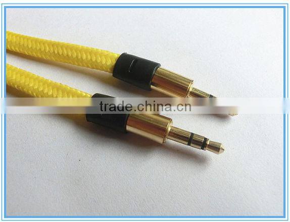 flat braid audio cable