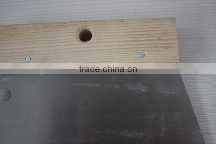 Teeth blade tools / carbon steel blade scraper with wooden handle