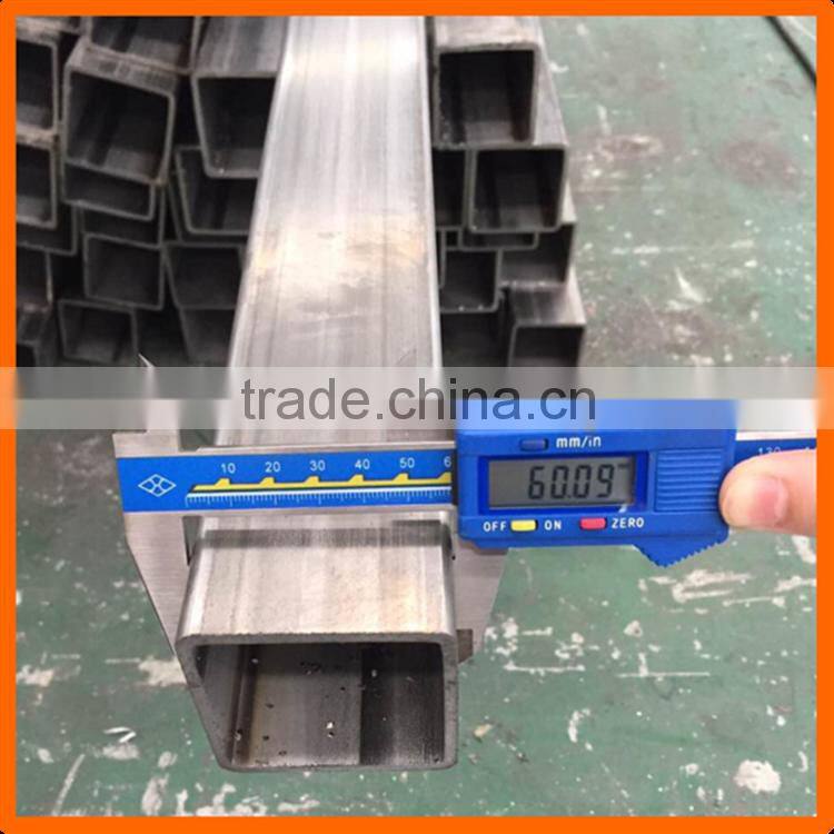 Top quality 304 stainless steel rectangular tube