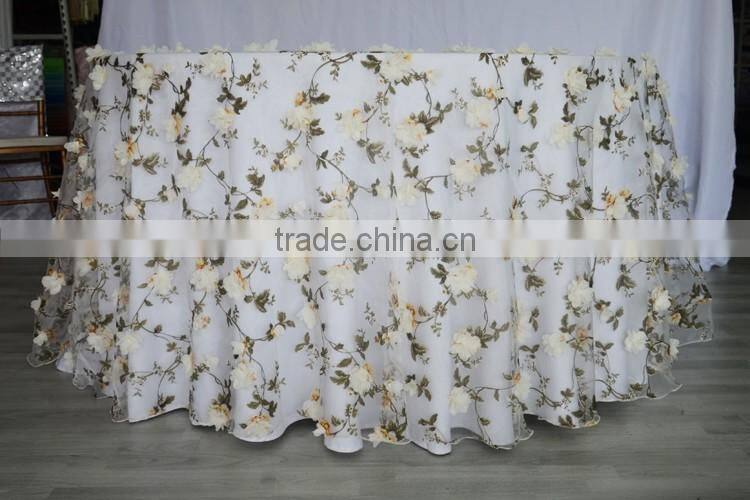 13"*108" organza embroidered wedding table runner
